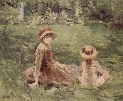 Berthe Morisot In the Moliketer-s garden oil painting